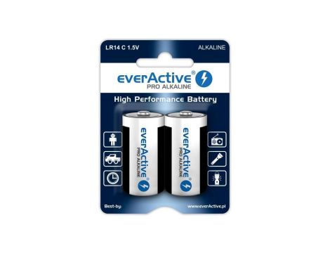 Bateria alkaliczna LR14 / C 1,5V everActive Pro /2szt./