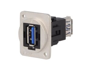 Łącznik USB A - USB A 3.0 FT metal 19x24mm CP30205NM3