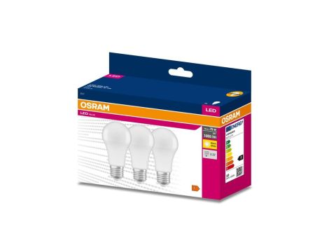 3PAK Żarówka LED E27 A60 10W = 75W 1055lm 3000K Ciepła 200 OSRAM VALUE