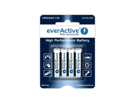 Bateria alkaliczna LR03 / AAA 1,5V everActive Pro /4szt./