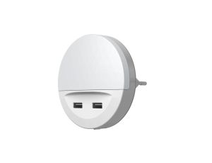 Lampka do Gniazdka Lampka Nocna z ŁADOWARKA USB 12W LUNETTA LEDVANCE