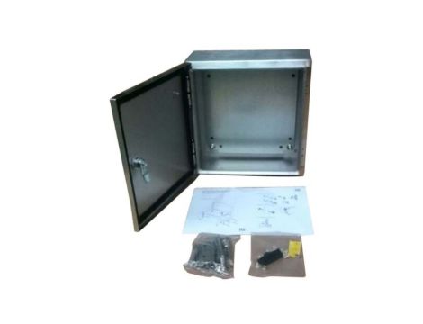 Szafka ścienna rozdzielcza, materiał: Stal nierdzewna typu 304, IP66, 400 x 300 x 150mm, RS PRO