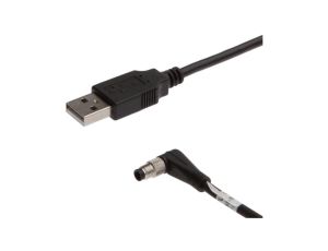 VK507U40 Kabel połączeniowy RS232/USB, 5m, wtyczka M5 kątowa, wtyczka USB-A prosta, PUR (poliuretan)