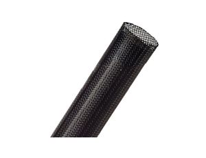 Oplot kablowy poliestrowy osłonowy pleciony uniwersalny Flexo Pet fi: 32mm czarny 76m