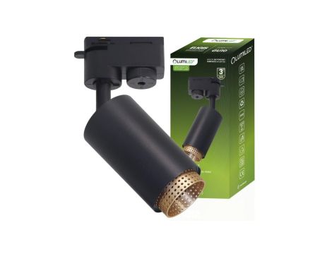 Reflektor Szynowy GU10 Czarny ELIGIS Lampa do Szynoprzewodów Jednofazowych LUMILED