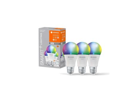 3PAK Żarówka LED E27 A60 9W 806lm RGBW SMART+ WiFi Ściemnialna Classic LEDVANCE