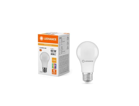 Żarówka LED A60 E27 9.4W = 60W 806lm 2700K Ciepła Biała LEDVANCE