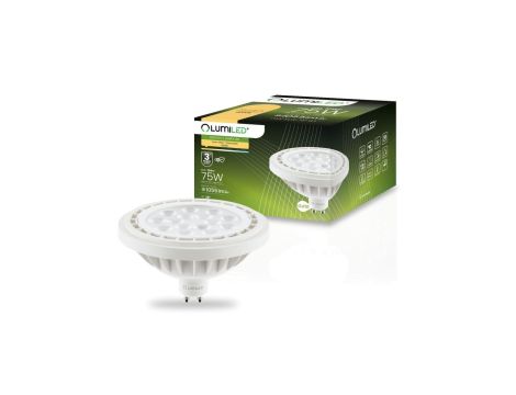 Żarówka LED ES111 GU10 10W = 75W 1055lm 3000K Ciepła 38 LUMILED
