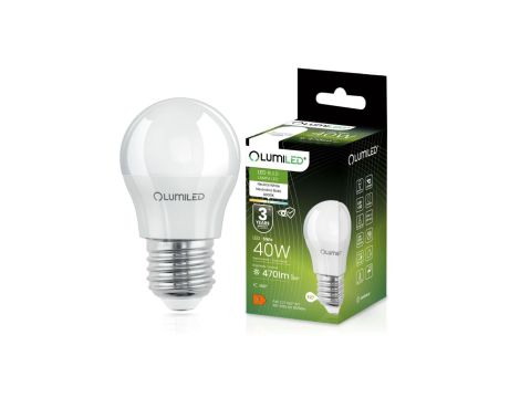 Żarówka LED E27 P40 5W = 40W 470lm 4000K Neutralna 180 LUMILED