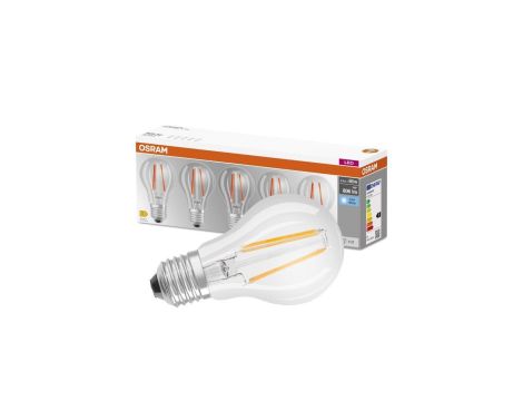 5PAK Żarówka LED E27 A60 6,5W = 60W 806lm 4000K Neutralna 300 OSRAM