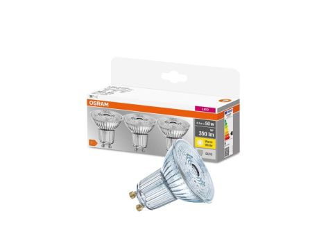3PAK Żarówka LED GU10 3,6W = 50W 350lm 2700K Ciepła 36 OSRAM Base