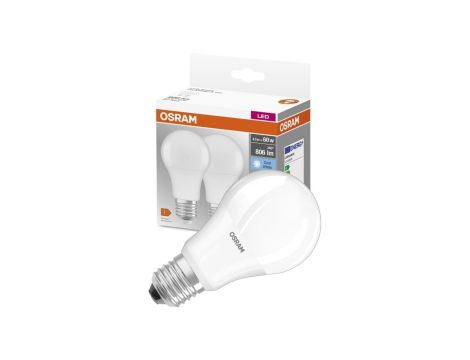 2PAK Żarówka LED E27 A60 8,5W = 60W 806lm 4000K Neutralna 200 OSRAM