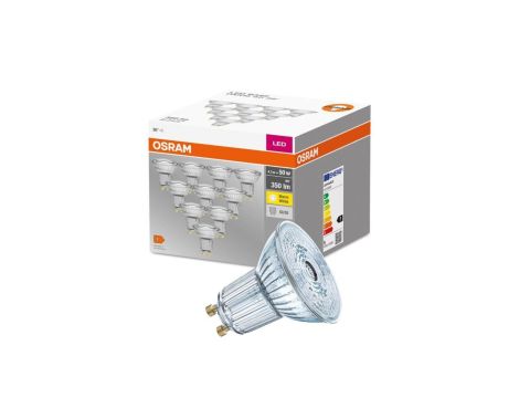 10PAK Żarówka LED GU10 4,3W = 50W 350lm 2700K Ciepła 36 OSRAM