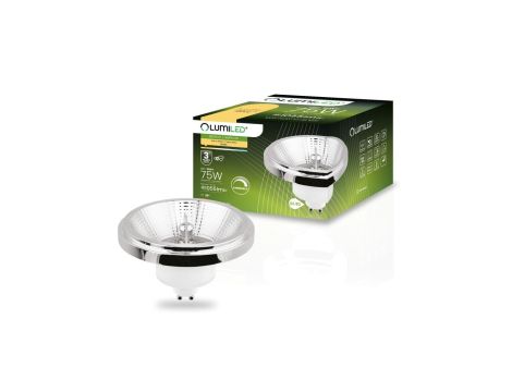 Żarówka LED GU10 ES111 10W = 75W 1055lm 3000K Ciepła 38 Srebrna LUMILED