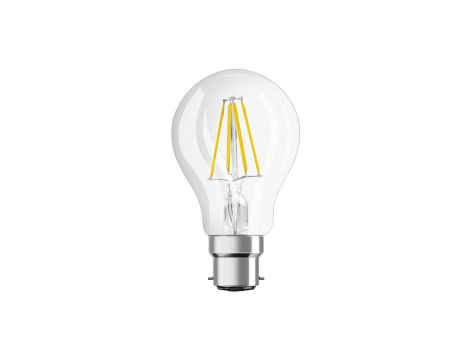Żarówka LED A60 B22d 6.5W = 60W 806lm 2700K Ciepła FILAMENT Biała LEDVANCE