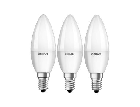 3PAK Żarówka LED E14 B35 7W = 60W 806lm 2700K Ciepła 200 OSRAM VALUE