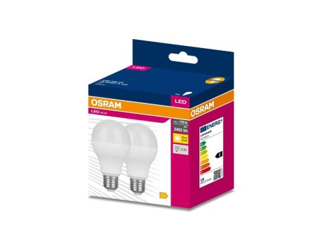 2PAK Żarówka LED E27 A60 19W = 150W 2452lm 3000K Ciepła 200 OSRAM VALUE
