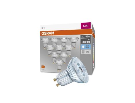 10PAK Żarówka LED GU10 4.3W = 50W 350lm 4000K Neutralna 36 OSRAM