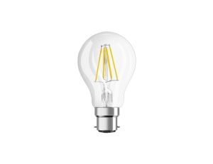 Żarówka LED A60 B22d 4W = 40W 470lm 2700K Ciepła FILAMENT Biała LEDVANCE