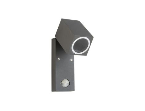 Lampa ogrodowa LED QUAZAR 15 LX GU10 IP44 KOBI Szara Czujnik