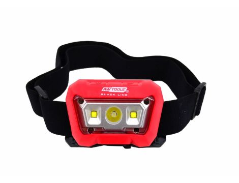 AWTOOLS LATARKA CZOŁOWA RAGGIO CREE SMD LED Z CZUJNIKIEM RUCHU BLACK LINE - 3