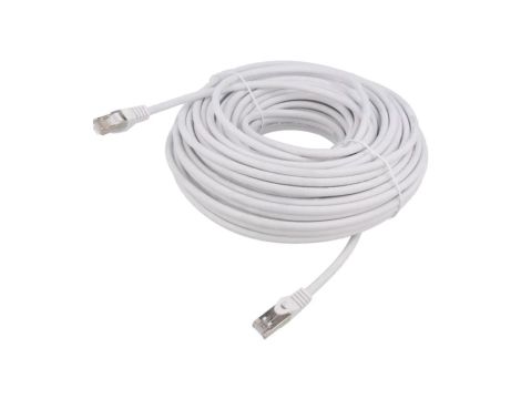 PP6A-LSZHCU-W-30M Patch cord S/FTP 6a drut Cu LSZH biały 30m 27AWG Cablexpert