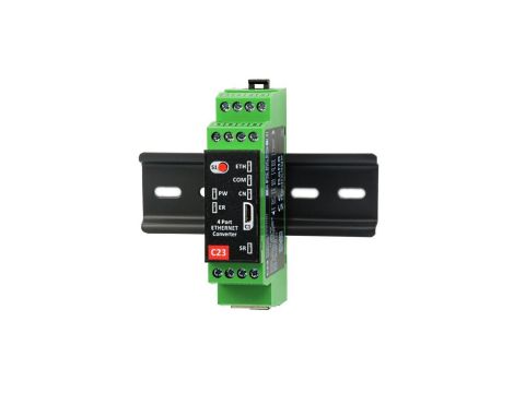 C23 4-Portowy Serwer Portów Szeregowych (Ethernet, 4x RS232)
