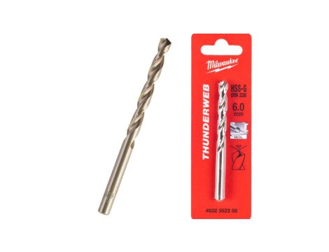 Wiertło do metalu HSS-G walcowane 6x57/93mm THUNDERWEB MILWAUKEE