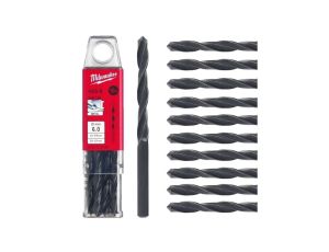 Wiertło do metalu HSS-R walcowane 6x57/93mm Zestaw 10szt MILWAUKEE