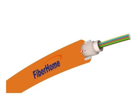 Kabel światłowodowy 2 włókna 2J SM 9/125 DAC zewnętrzny do ziemi pomarańczowy FiberHome /50m/