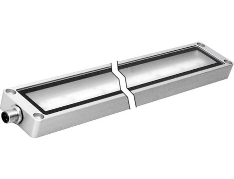 EM550121 Oświetlenie maszynowe LED, 55x300x20mm, światło białe, 13W, 2000lx, 5000K, 22-28V DC, wtyczka M12 4-pin, IP67