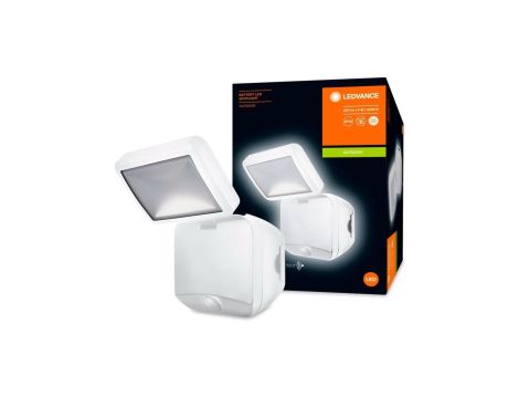 Naświetlacz LED 4W 260lm 4000K IP54 Biały z Czujnikiem ruchu LEDVANCE SPOTLIGHT Bateryjny