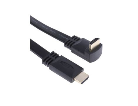 Flat HDMI to HDMI cable, Angled