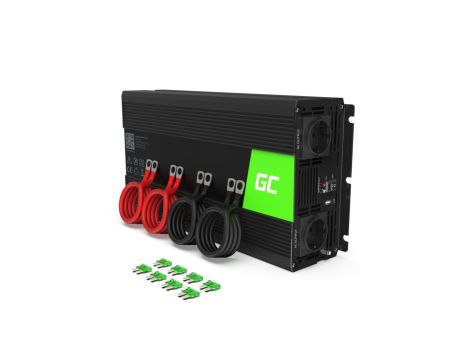 Samochodowa przetwornica napięcia Green Cell 12V do 220V, 2000W/4000W