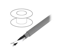 3302-SL005 Przewód na rolce 30,5m Alpha Essential CiC 2x28AWG PVC ciemnoszary 600V