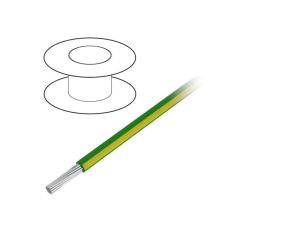 3079-GY005 Przewód na rolce 30,5m linka Cu 14AWG PVC zielono-żółty 600V