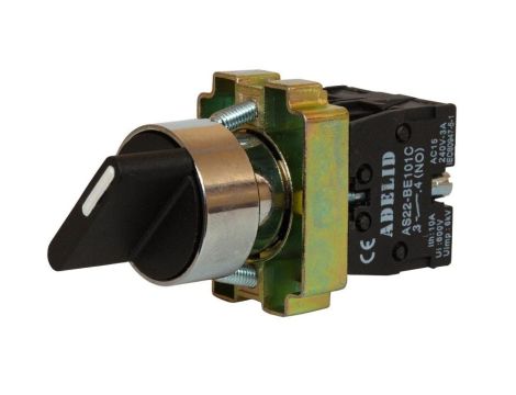 Wyłącznik piórkowy 0-1 bistabilny krótki 10A IP54 AS22-BD21