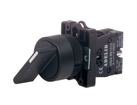 Wyłącznik piórkowy 0-1 bistabilny 10A IP54 AS22-EJ21