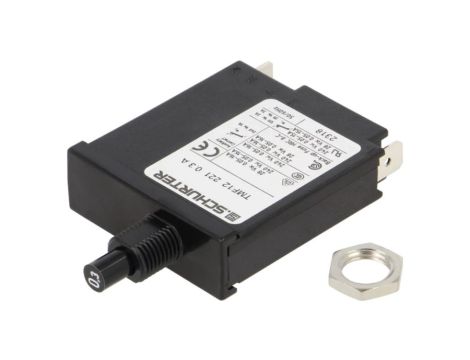 TMF12-221-0.3 Wyłącznik nadprądowy Iznam: 0,3A Uznam: 240VAC 28VDC SPST Bieguny: 1