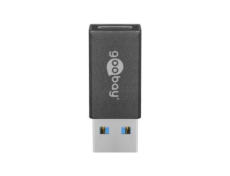 Adapter USB 3.0 SuperSpeed na USB-C™, czarny - Wersja kolorystyczna Czarny