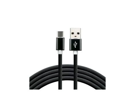 Kabel przewód silikonowy USB - USB-C / Typ-C everActive CBS-1CB 100cm z obsługą szybkiego ładowania do 3A czarny
