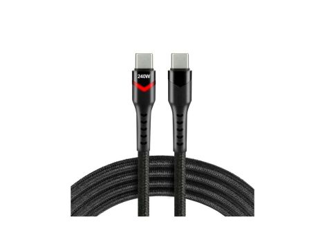 Kabel przewód USB-C PD E-Marker EPR 200cm everActive CBB-2PDRS Power Delivery 3.1 5A/48V 240W