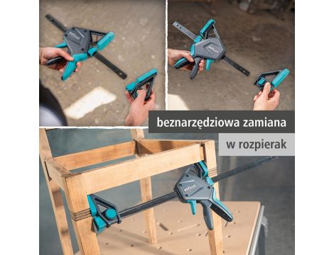Ścisk jednoręczny PRO ERGO 300 mm wolfcraft - 10