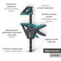 Ścisk jednoręczny PRO ERGO 700 mm wolfcraft - 8