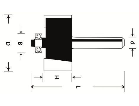 Frez do rowków krawędziowych, HM Abraboro - 2