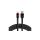 Kabel przewód pleciony USB - Lightning RGB LED everActive CBB-1IBR 100cm z obsługą szybkiego ładowania do 2,4A czarny
