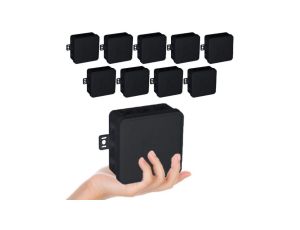 VIPLAST Puszka V7 Bryzgoszczelna Czarna IP54 10 Sztuk