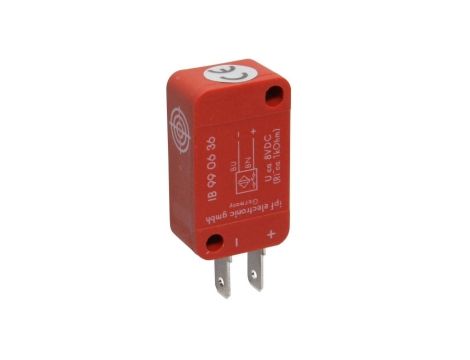 Czujnik indukcyjny 28x10x16mm zabudowany Sn 2 5-24V DC 85stC NAMUR podłączenie do wzmacniacza złącze AMP IP65 PBT IB990636