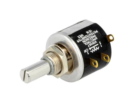 534-2K Potencjometr osiowy wieloobrotowy 2k 2W 5 6,35mm drutowy