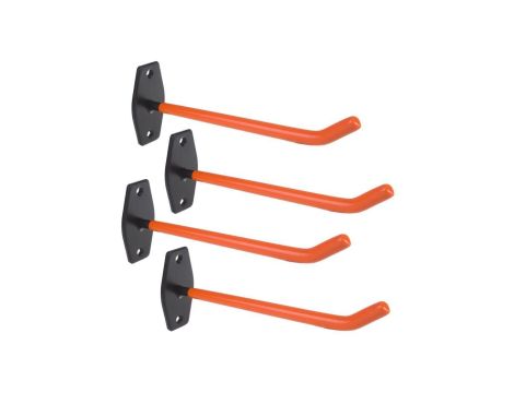 Komplet 4 uchwytów ściennych Maclean, na opony, koła, drabinę, rower, stalowy, max. obciążenie 60kg/1 uchwyt, MC-437